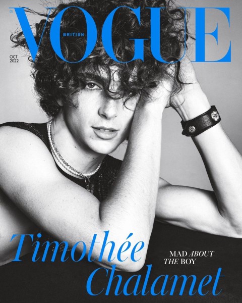 Тимоти Шаламе стал первым мужчиной на обложке британского Vogue