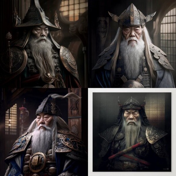Пользователь Reddit создал портреты персонажей «Гарри Поттера» в стиле средневековой Японии