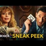 Наташа Лионн и Эдриан Броуди в отрывке из сериала «Poker Face», релиз которого состоит...