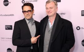 🖼 Роберт Дауни-младший и Кристофер Нолан на открытии кинофестиваля «Санденс-2024»,…