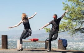 🖼 Эмма Стоун и Райан Гослинг на репетиции той самой танцевальной сцены из «Ла-Ла …